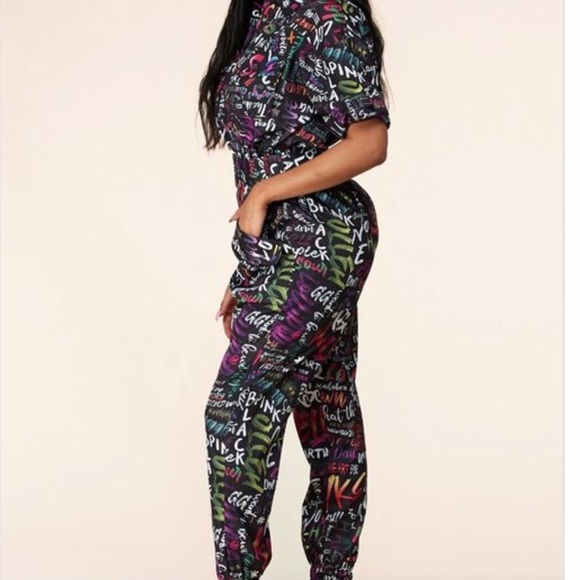Latiste | Funky Groove Utility Graffiti Jumpsuit - Picture 2 of 6